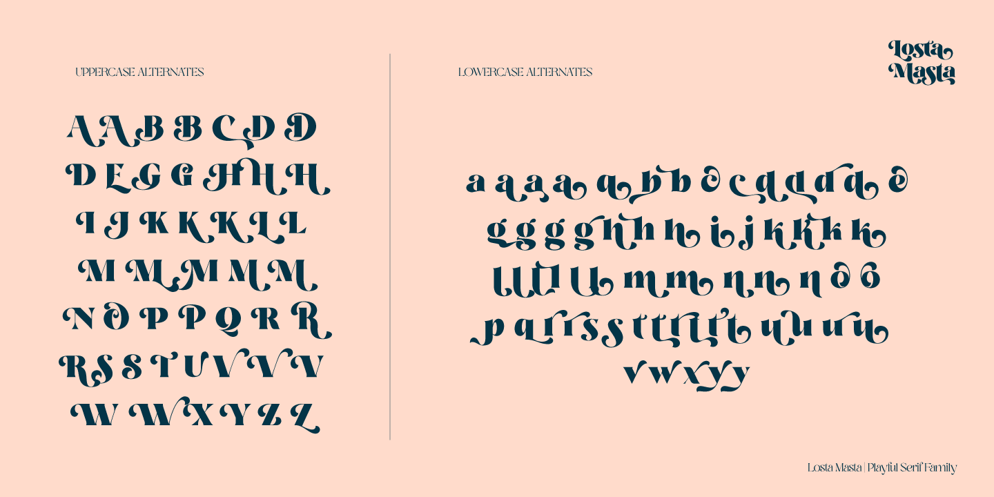 Example font Losta Masta #5